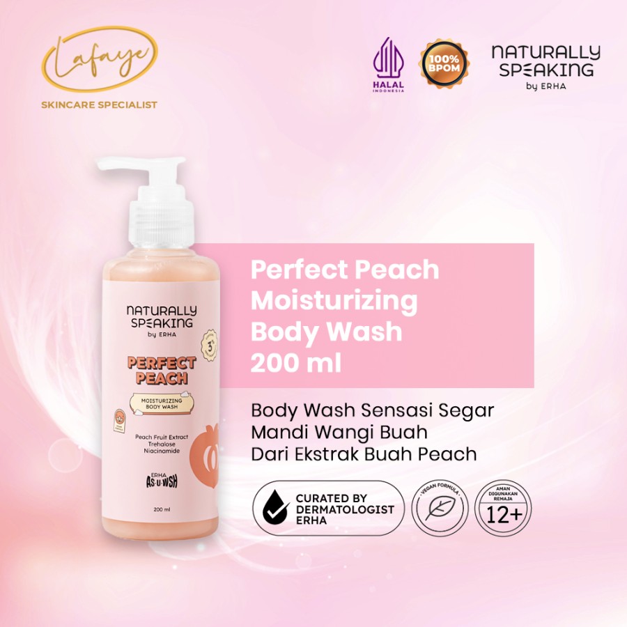 Sabun Mandi Tubuh Body Wash Perfect Peach Niacinamide 200ml
